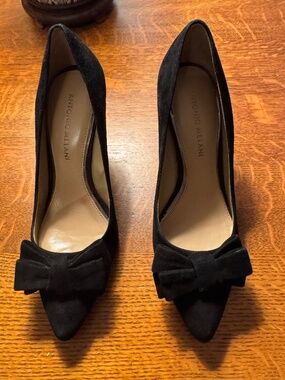 Antonio Melani Black Suede Heels Size 7M